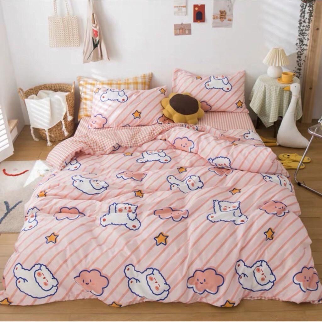 Bộ chăn ga Cotton poly thú cưng M2T bedding chăn ga hàn quốc đủ màu đủ size