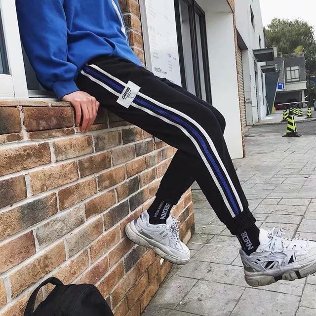 Quần Jogger Nam Nữ Nỉ &quot;3 Sọc Team&quot; G-ALPHA - F021
