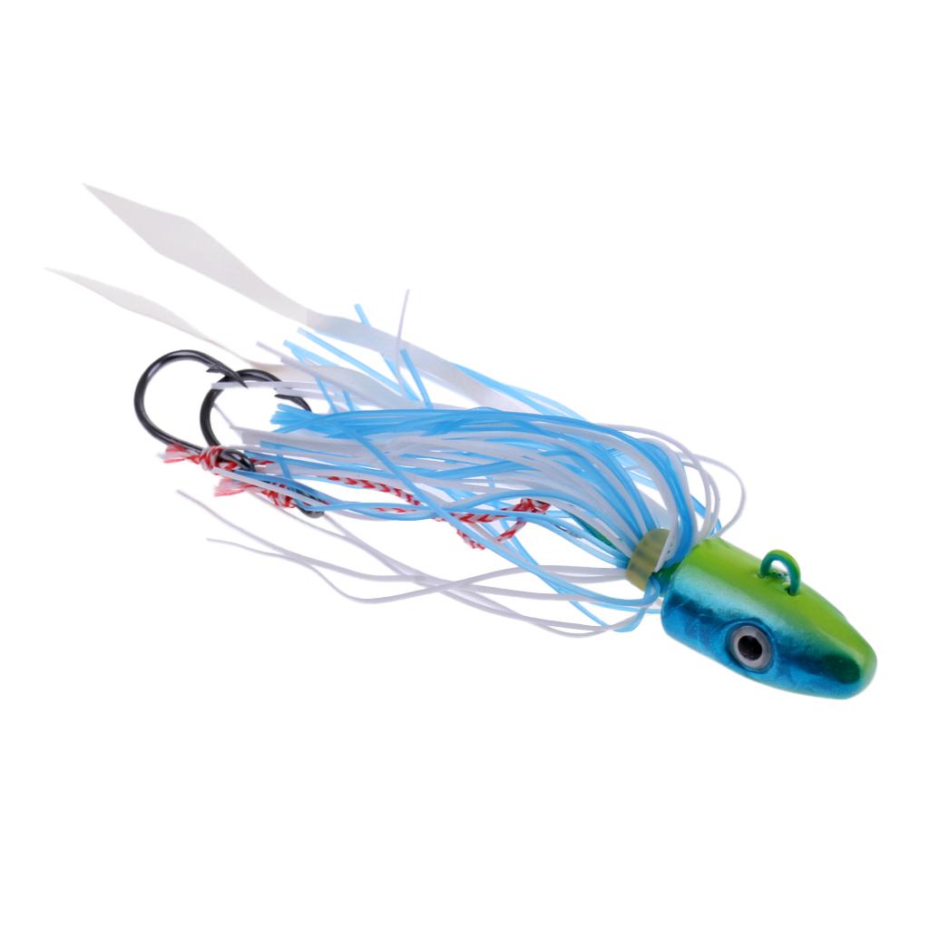 Fishing Lure Lead Head Fishing Jigging  Bass Skirt Lures