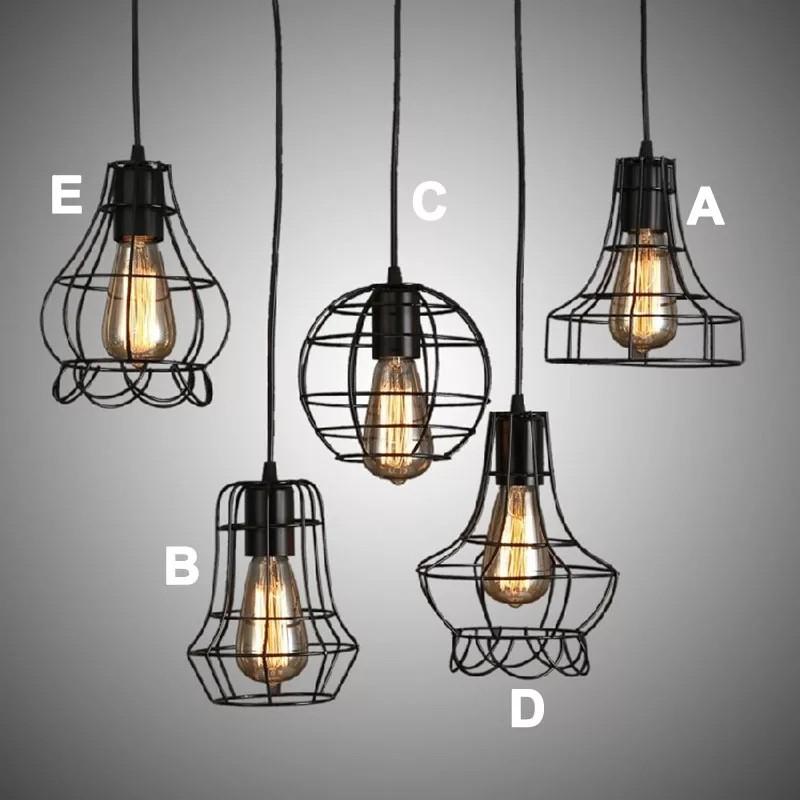 Đồng giá Đèn thả rọ nan sắt sơn tĩnh điện trang trí quan cà phê, shop thời trang