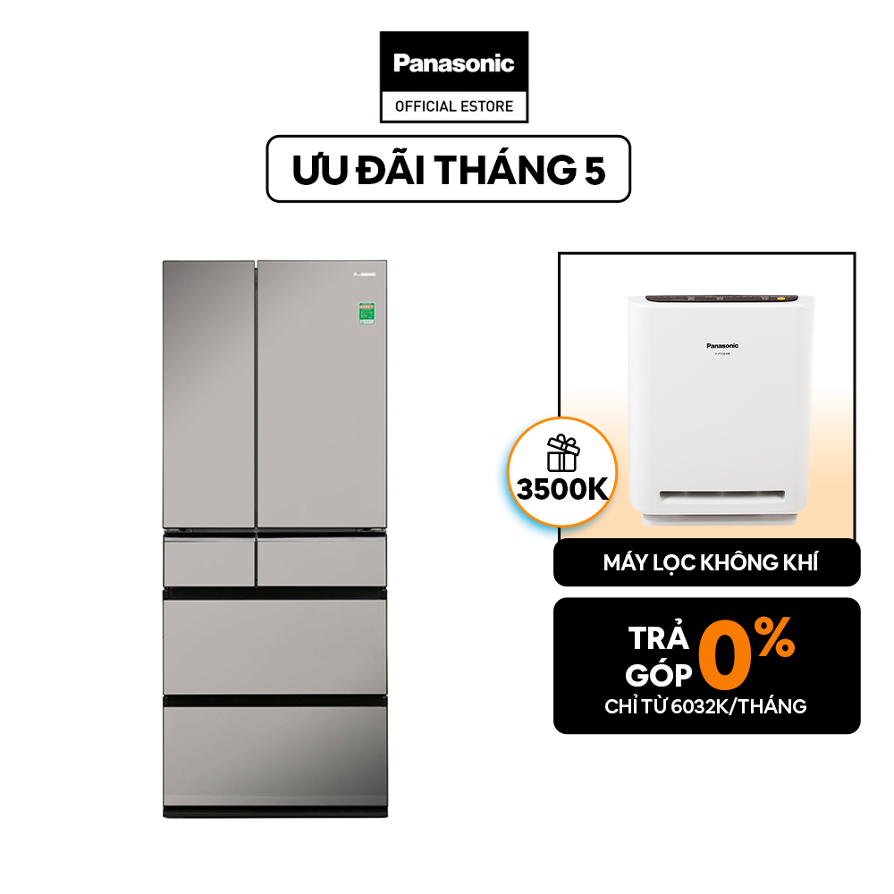 Tủ Lạnh 6 Cánh Panasonic 589 Lít NR-F603GT-X2 - Công nghệ diệt khuẩn độc quyền - Hàng chính hãng