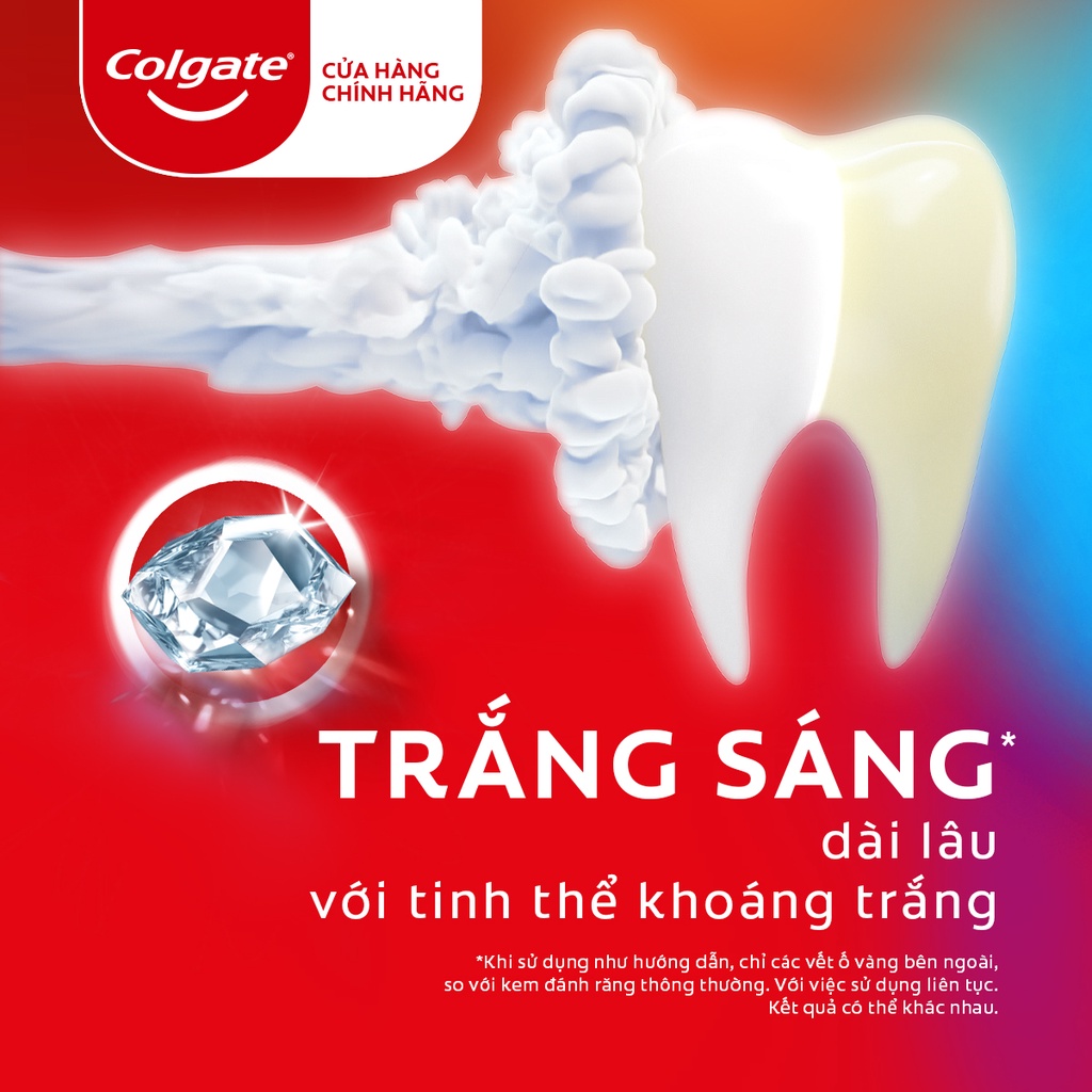 Hộp 2 Kem Đánh Răng Colgate Optic White Exfoliating Mineral cho răng sáng bóng từ tinh thể khoáng trắng 100g