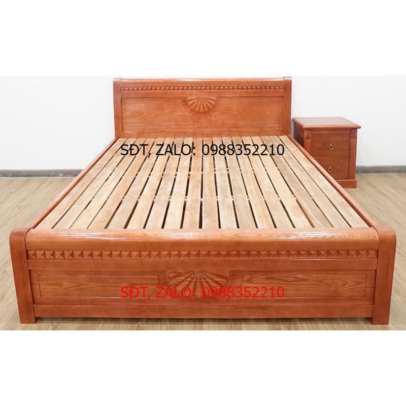 Giường ngủ gỗ sồi 1m2