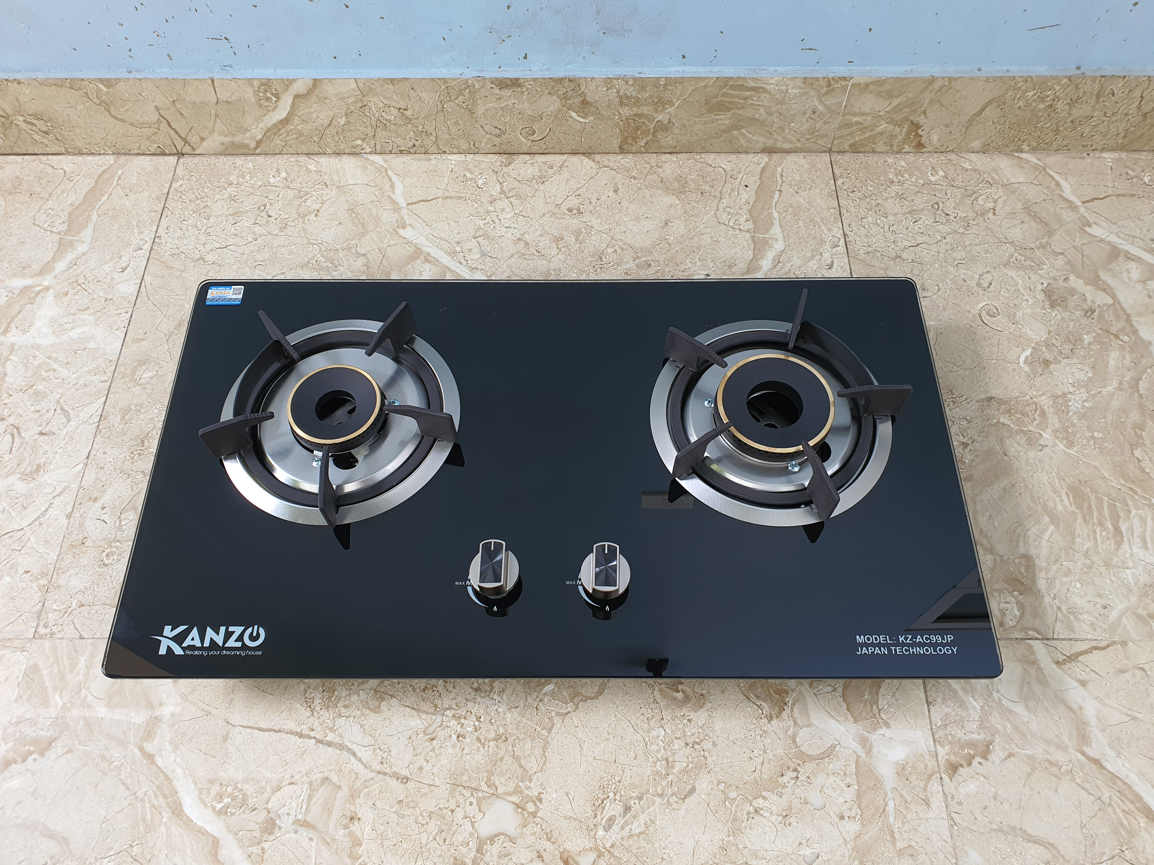 Bếp Gas Âm Kanzo KZ-AC99JP Japan Technology Hàng Chính Hãng