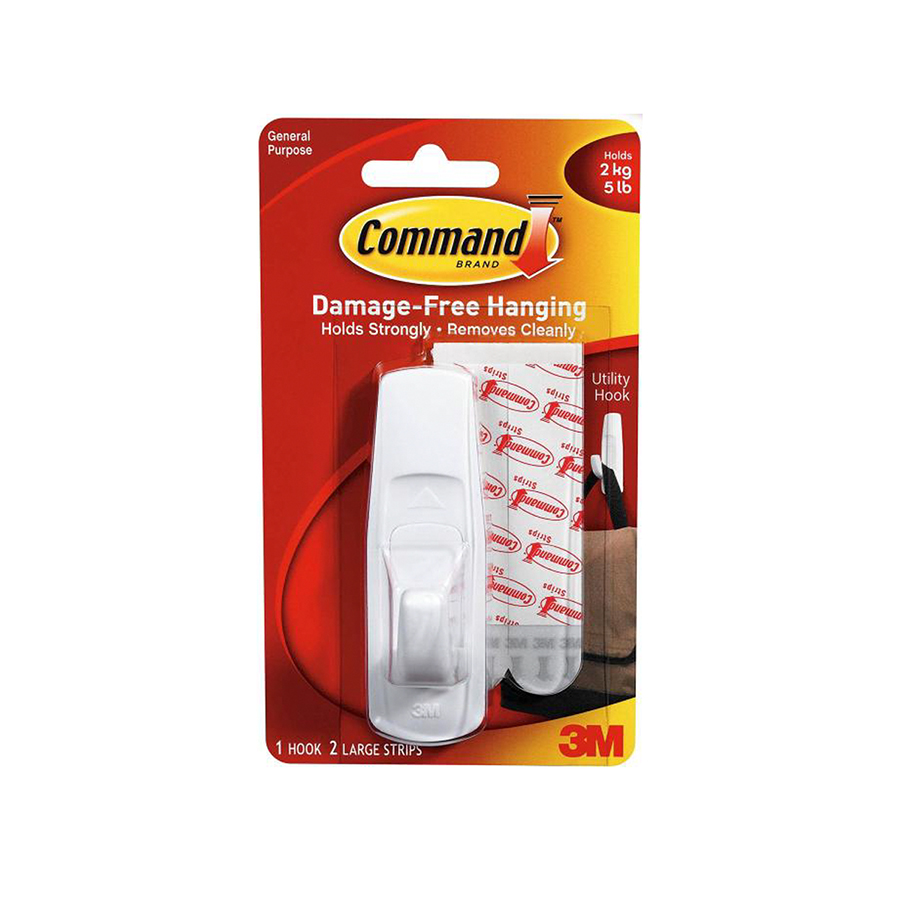 Móc dán tường Command 3M chịu lực 2kg vỉ 1 cái - XA004193398