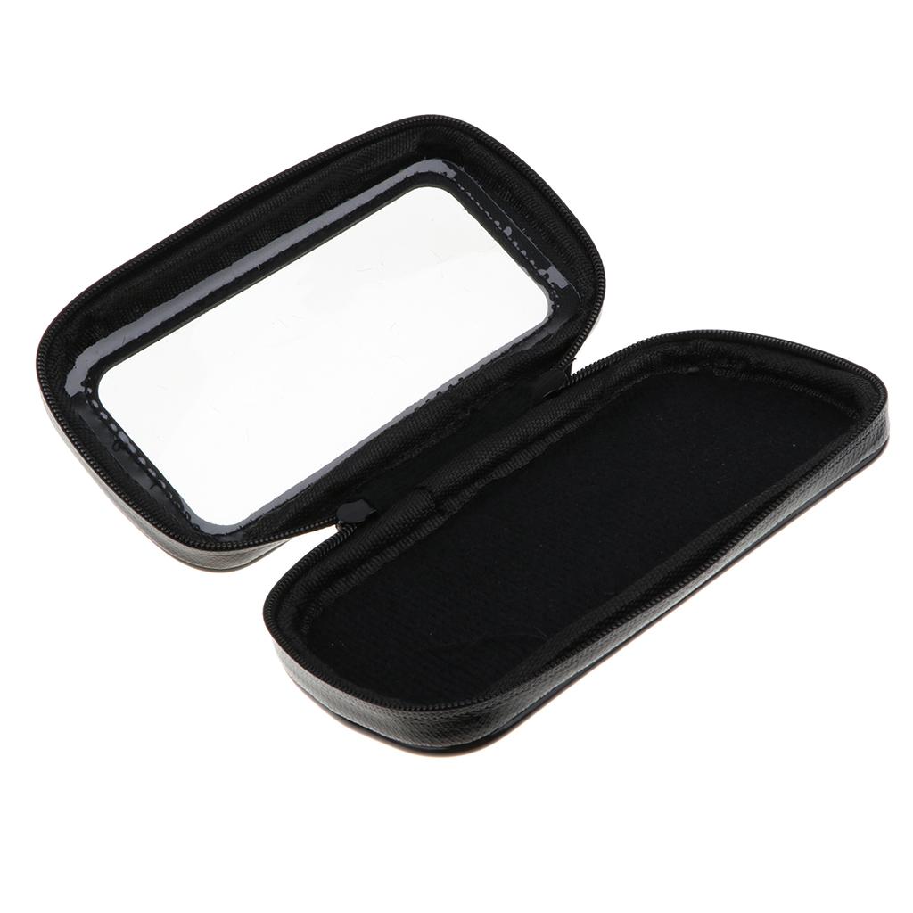 Motorcycle Waterproof Phone Case Bag With Handlebar Mount Holder Black