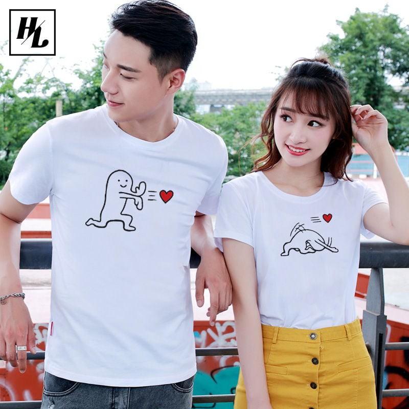 Áo thun Cặp Đôi Nam Nữ Couple - Thả-né thính