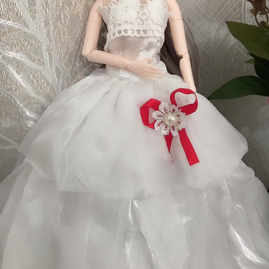 Váy cưới ren lưới cho búp bê cô dâu 30cm (1/6) ms9-11 Sunnydoll