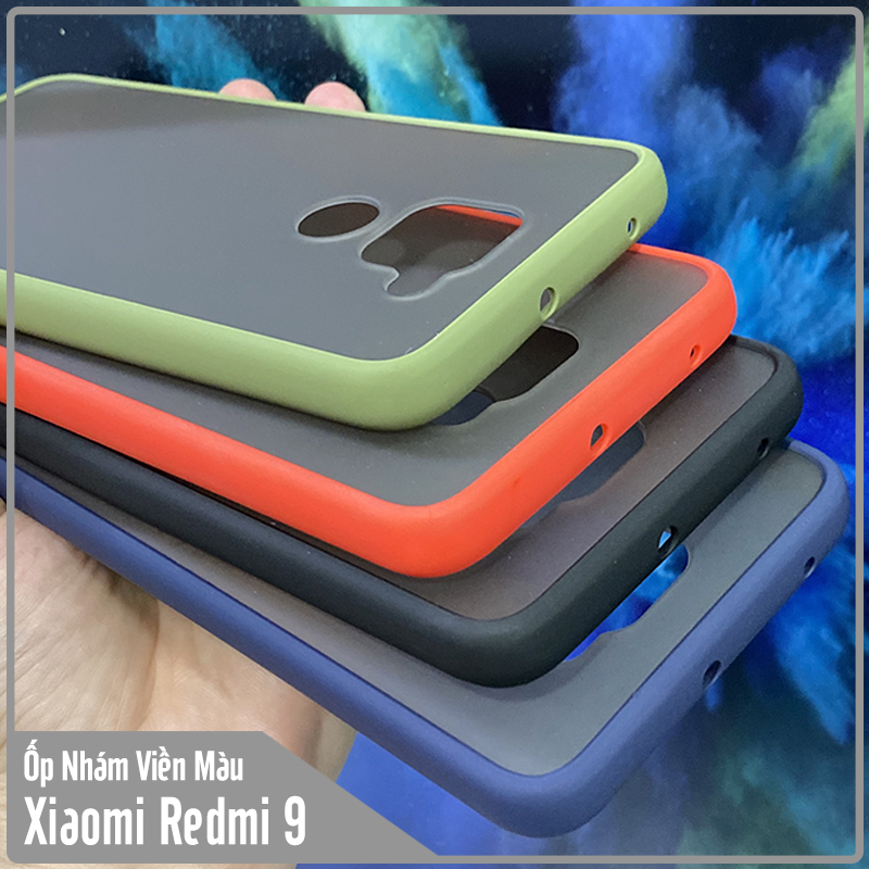 Ốp lưng cho Xiaomi Redmi Note 9 - Redmi 10X 4G trong nhám viền màu