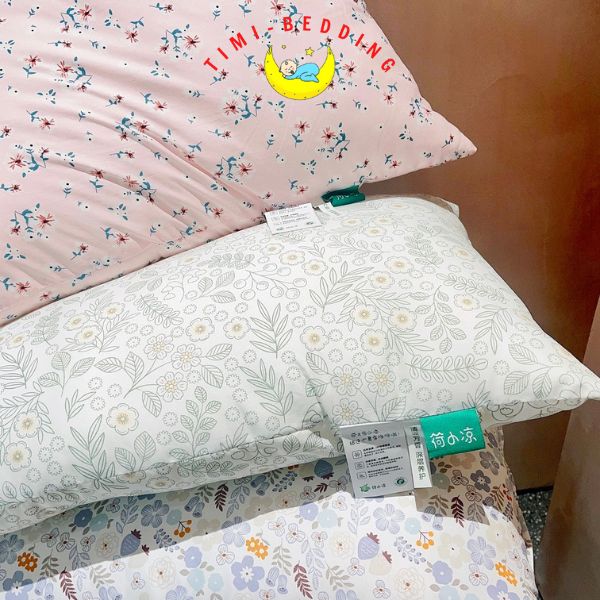 Gối nằm ngủ Dohia cotton cao cấp hương bạc hà dịu mát kích thước 48x74cm –  Timibedding | L