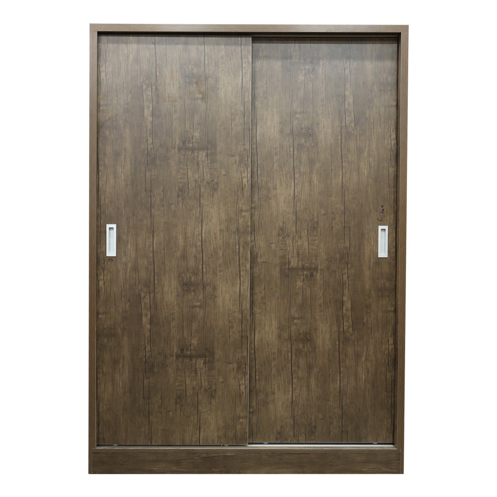 Tủ Áo Cửa Lùa 1m4 Gỗ MDF Phủ Melamine Màu Mun VIVA