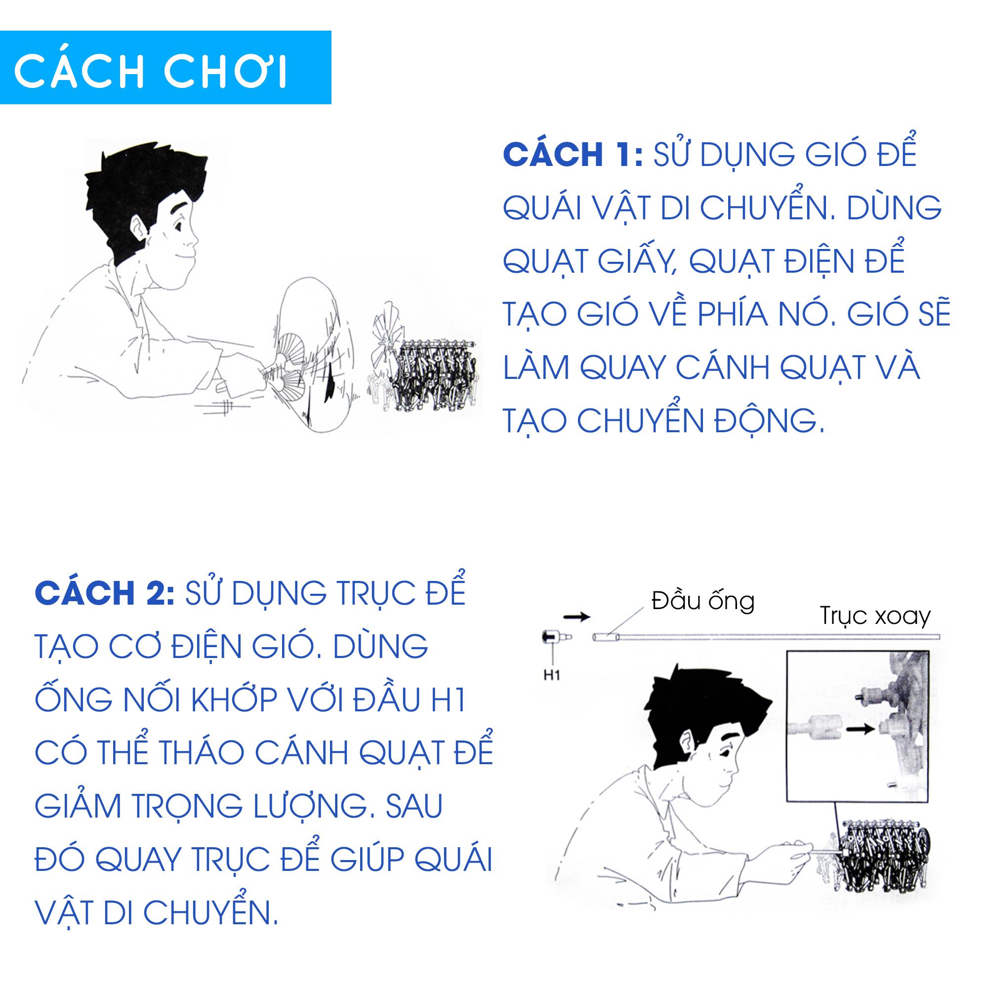 ĐỒ CHƠI KHOA HỌC LẮP RÁP ROBOT QUÁI VẬT NĂNG LƯỢNG GIÓ