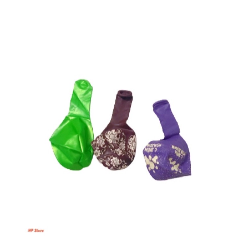 Combo 10 Bong Bóng Size Lớn Nhũ Nhiều Màu Sắc Co Giãn