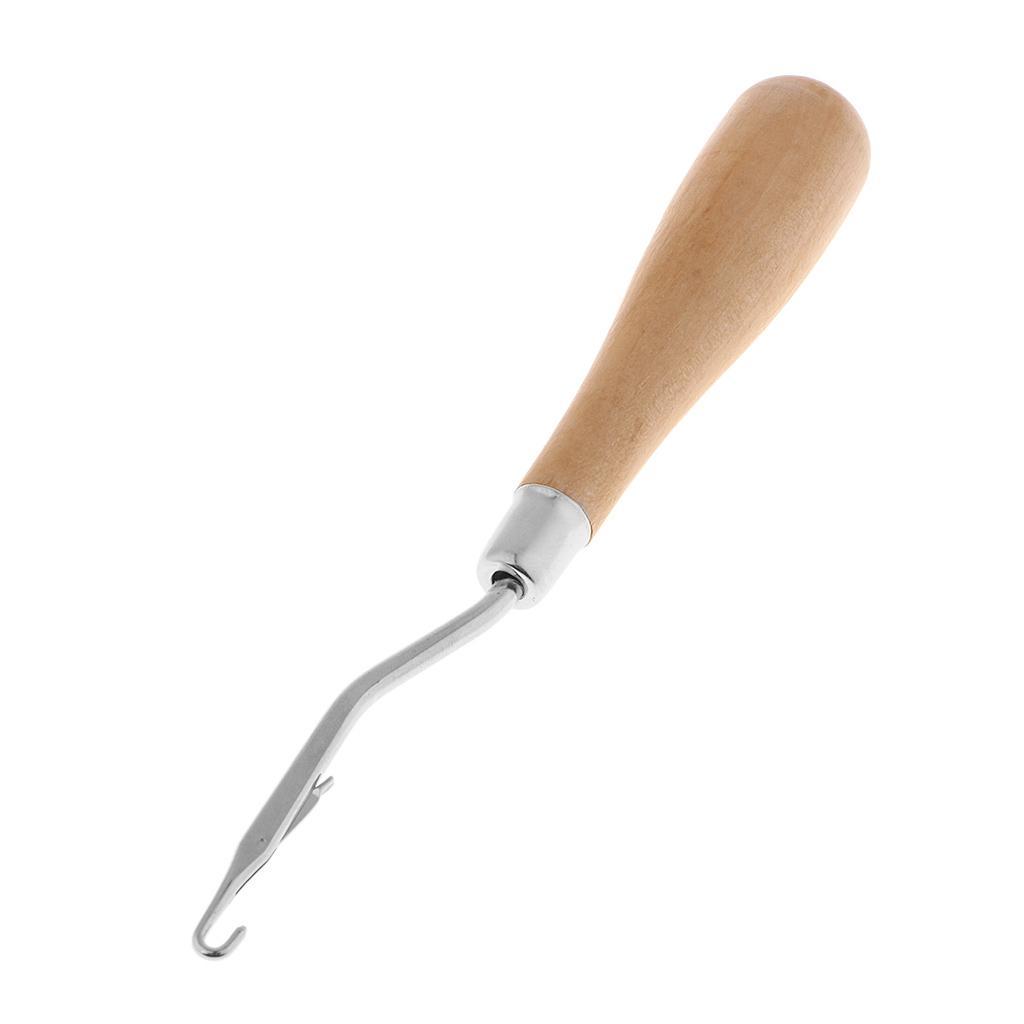 Wooden Bent Latch Hook Tool Latch Hook Crochet  for   Blanket Making