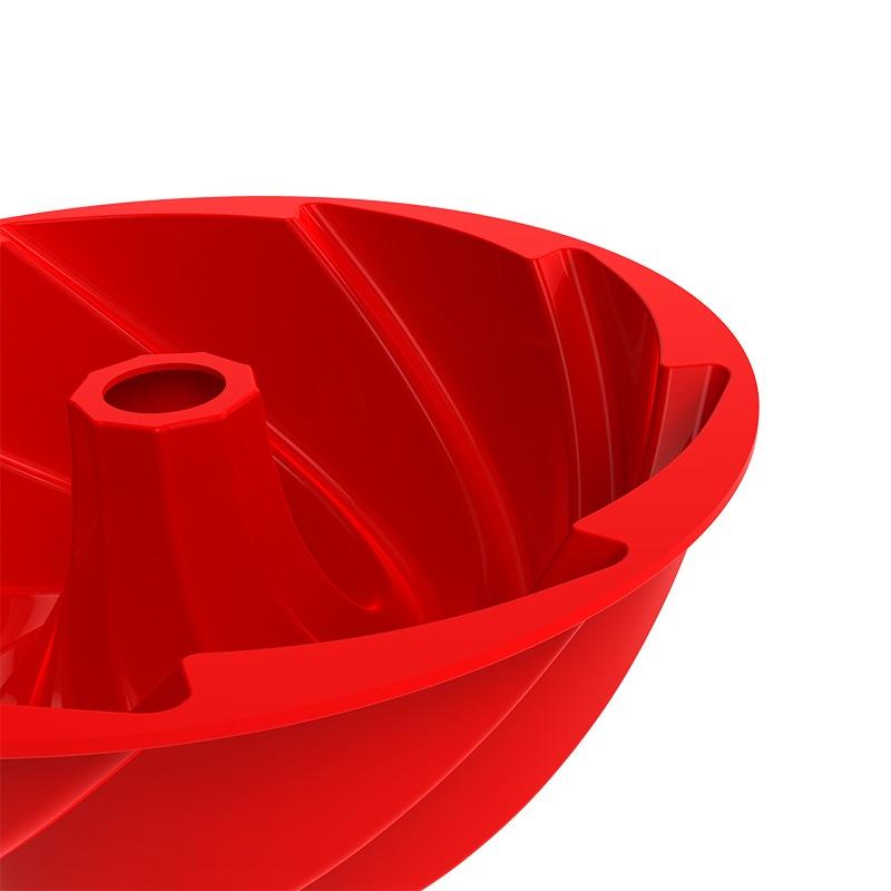 Khuôn silicon chiffon xoắn lốc xoáy lớn 24 cm dùng làm rau câu, bánh