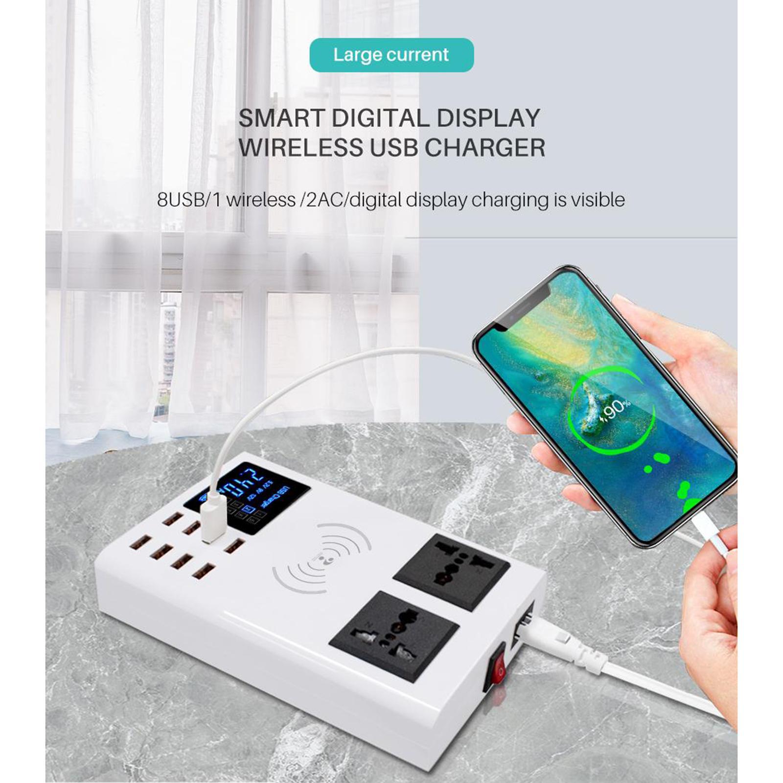 Multiple USB Charger 40W/8A Desktop Charging Station for Phones and More