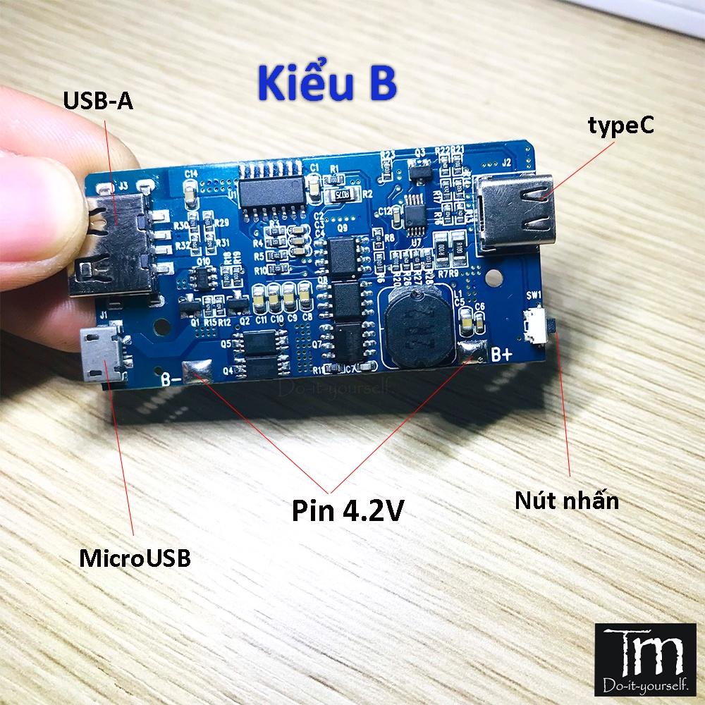 Mạch Sạc Dự Phòng 5V 3A Đủ Dòng Áp