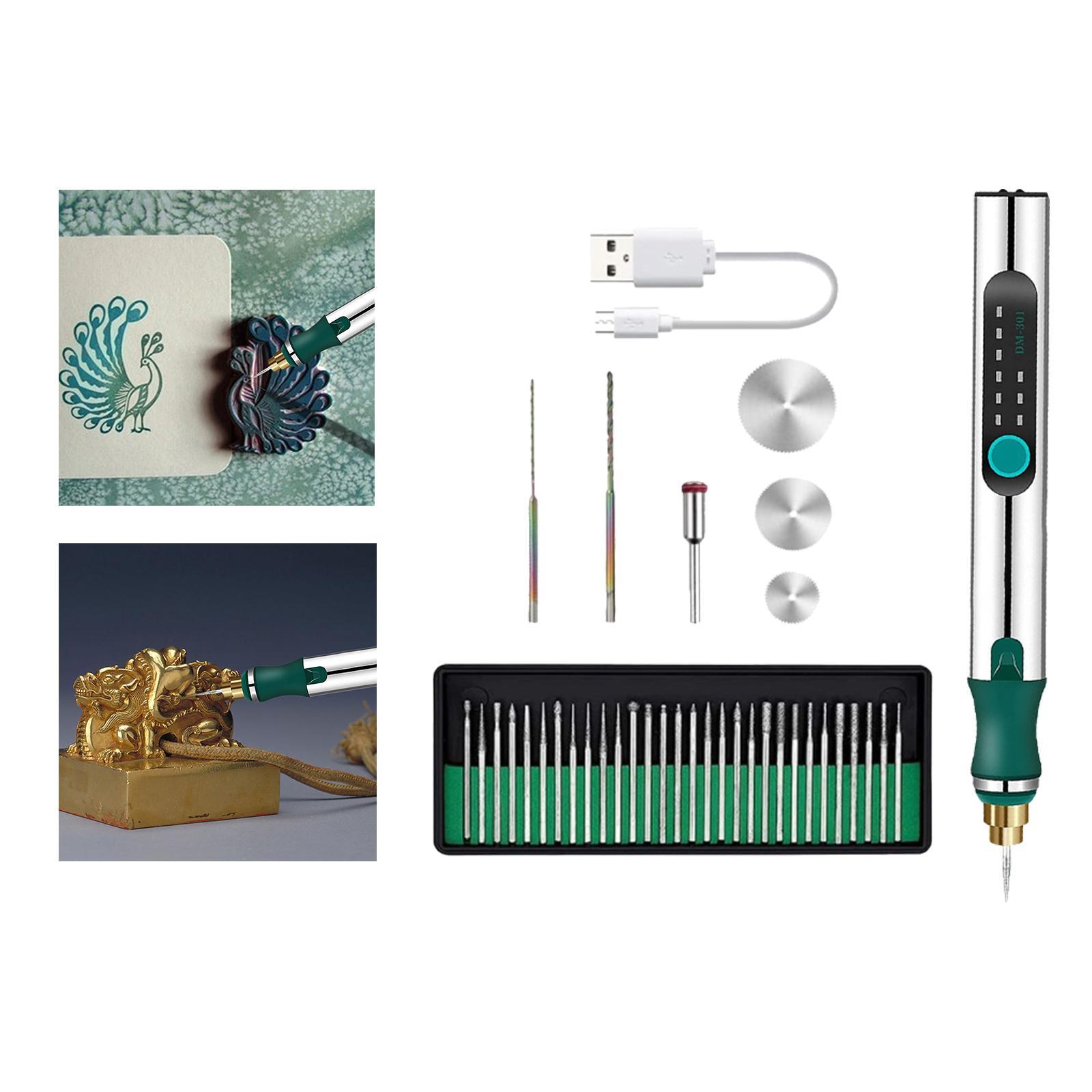 Mini Micro Engraver Pen Jewelry Engraving Tool Kit Precision