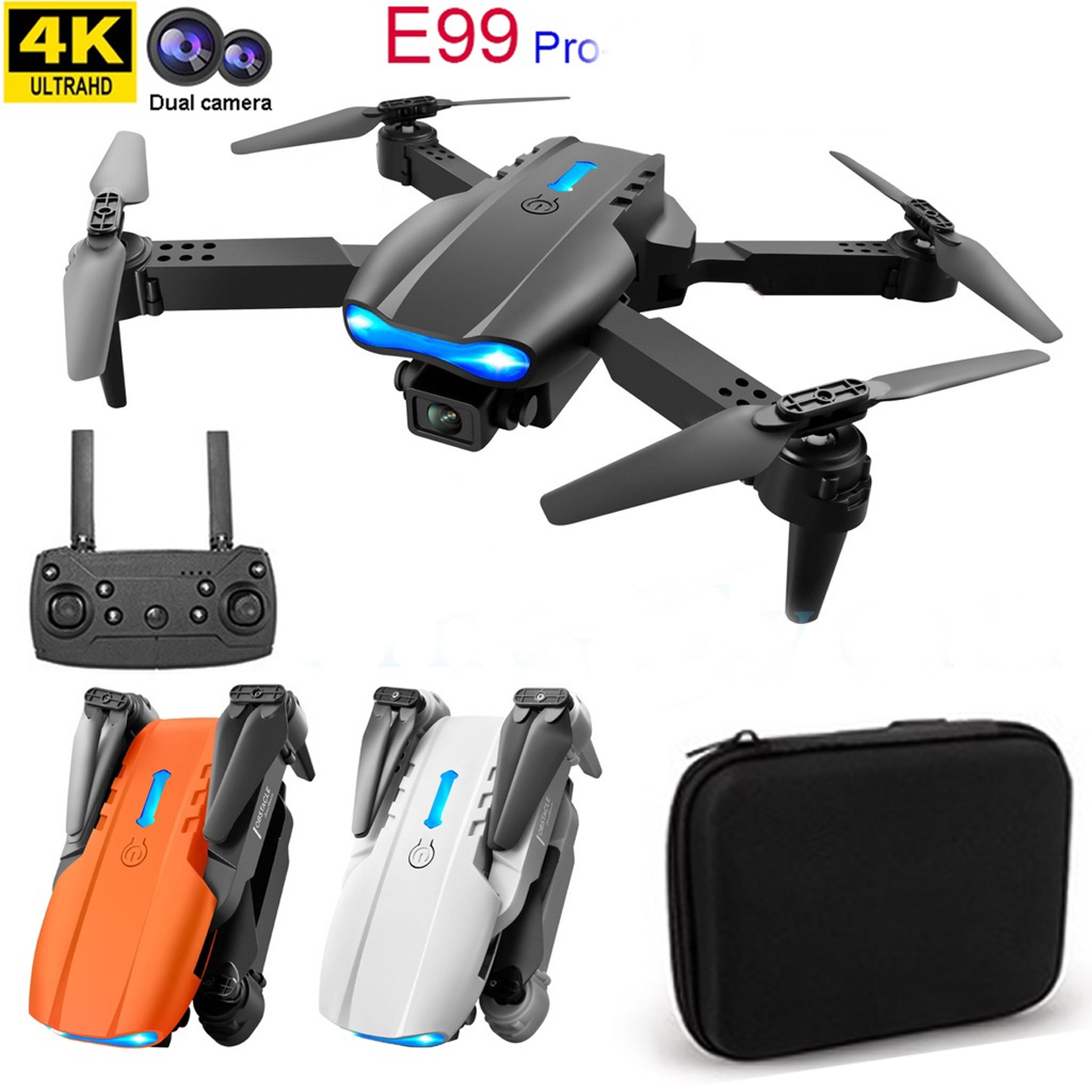 Flycam giá rẻ E99 Pro camera kép, cảm biến tránh chướng ngại vật chống va chạm máy bay điều khiển từ xa 4 cánh - thời gian bay 20 phút - hàng chính hãng