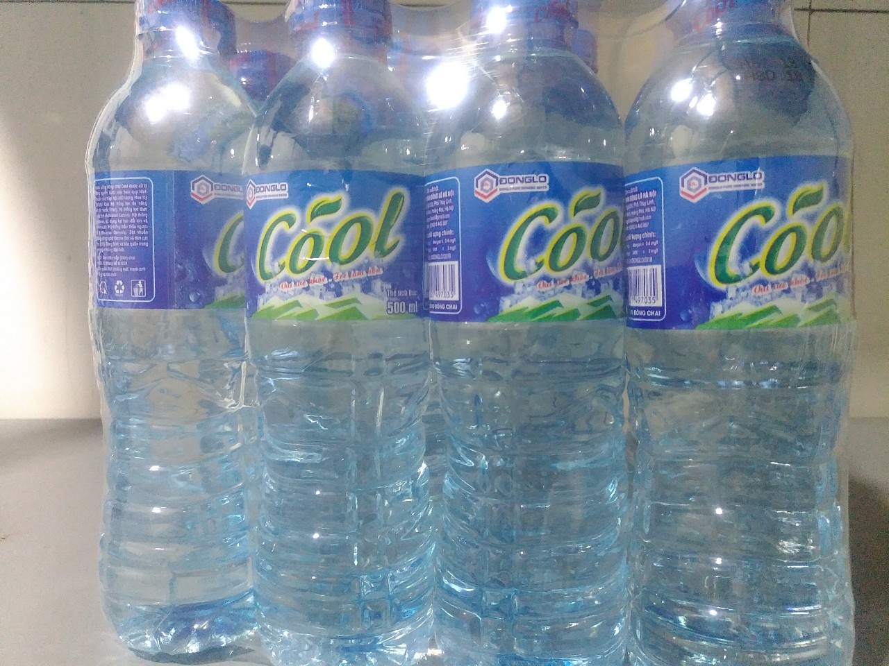 Nước uống tinh khiết Cool 500 ml- Lốc 12 chai