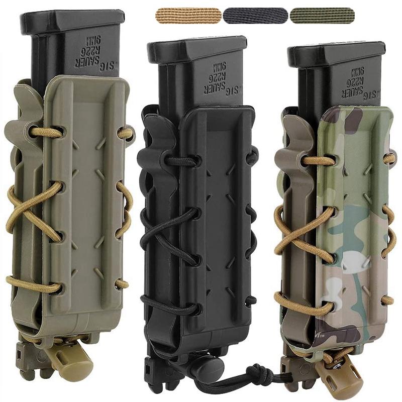 Tạp chí Súng ngắn 9mm Tạp chí Polymer Tạp chí Hãng vận chuyển với Clip Molle và Belt Clip Hunting Mag bao