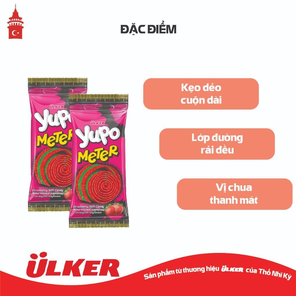 Kẹo dẻo cuộn ULKER YUPO METER vị Dâu 50g