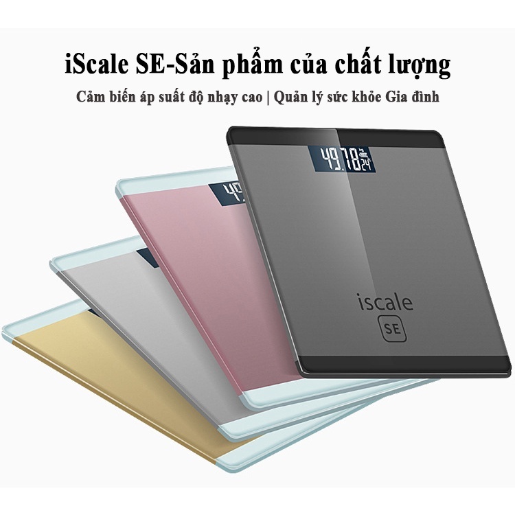 Cân Sức Khoẻ Gia Đình Chịu Lực Tốt Mặt Kinh Điện Tử Màn Hình LCD Rõ Nét Kinh Cường Lực Cao Cấp Thiết Kế Gọn Nhẹ Bo Tròn Góc