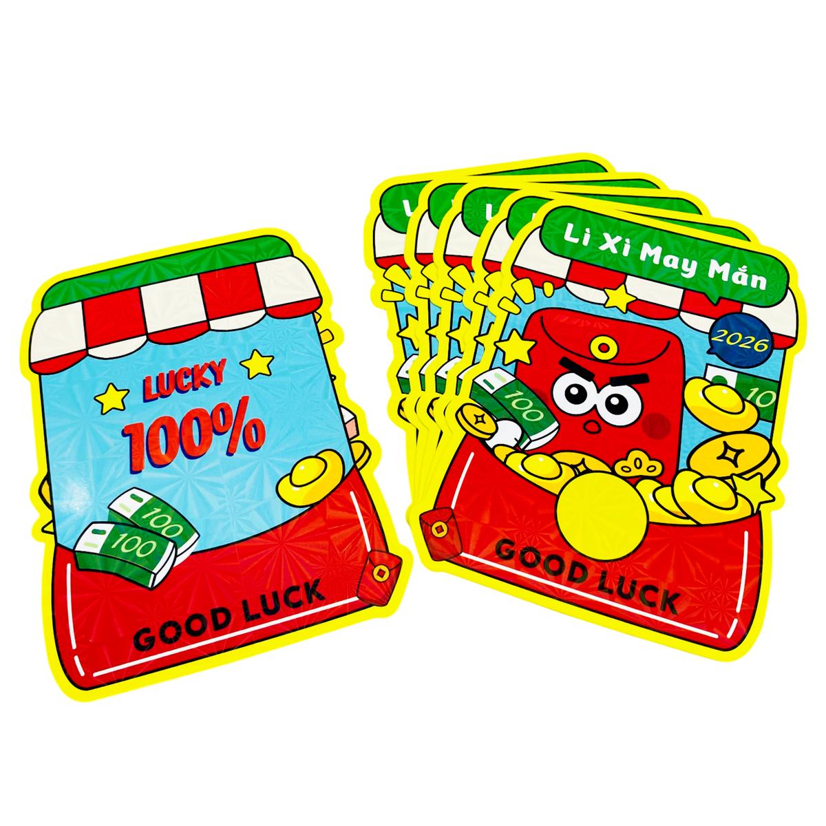 Bộ 6 Bao Lì Xì Chibi Bính Ngọ 2026 - Mẫu 24