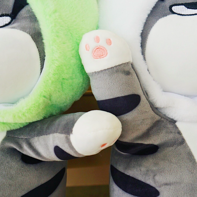 Thú nhồi bông mèo hoàng thượng cosplay form dài - Size từ 65cm đến 110cm- Quà tặng gấu bông mèo nhồi bông dễ thương - Gối ôm mềm mịn cho bé