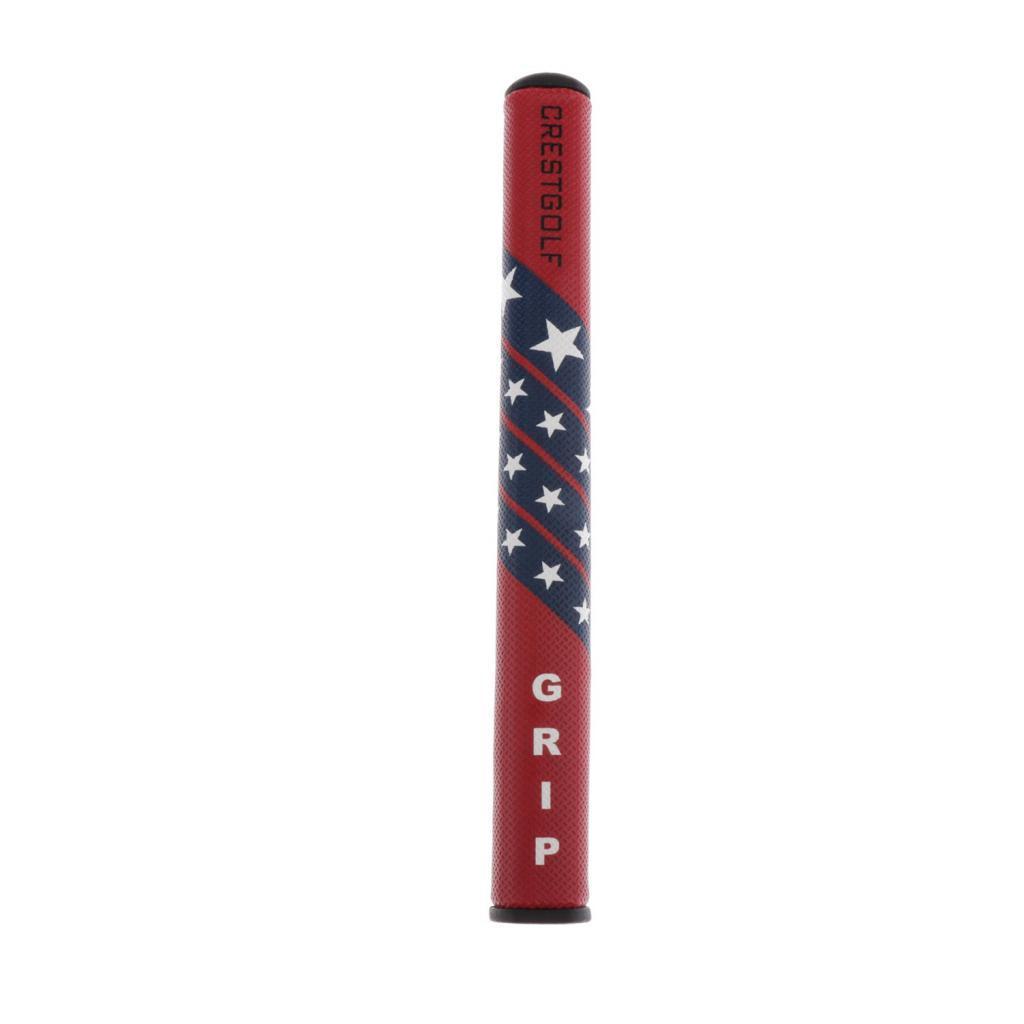 Golf Putter Grip Super Light PU Leather Anti Slip Golf Red