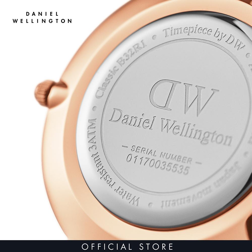 Đồng hồ Nữ Daniel Wellington dây Lưới - Petite Melrose 28mm DW00100219 + Vòng tay Daniel Wellington màu Hồng, Vàng hồng