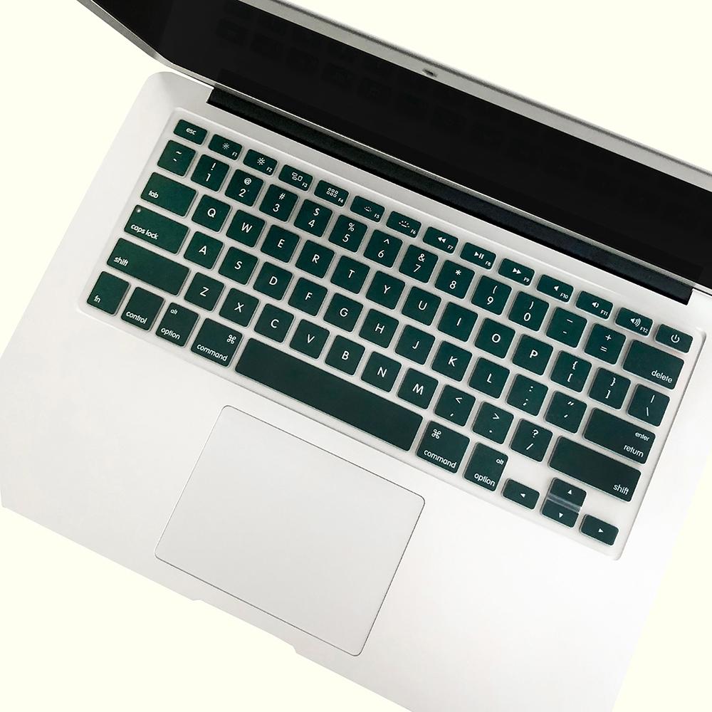 TPU Keyboard Cover Dustproof Keyboard Protective Film Compatible with Apple MacBook Air 13.3 inch A1466/A1369 Dark Blue