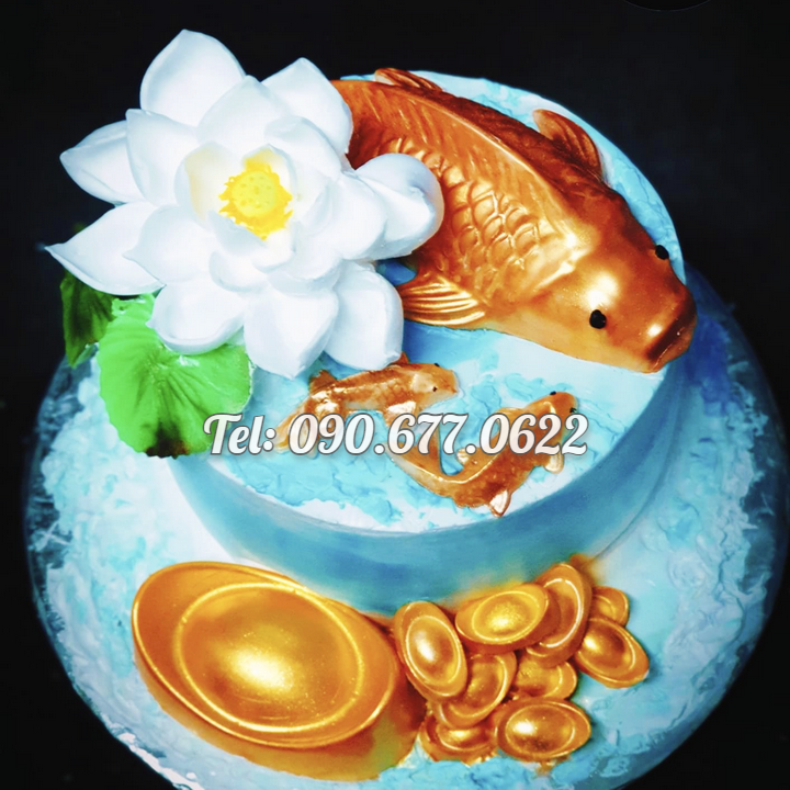 Khuôn 3 con cá chép làm bánh, rau câu, khuôn ép xôi, giò chả – Loại 25 cm - Mã số 1745