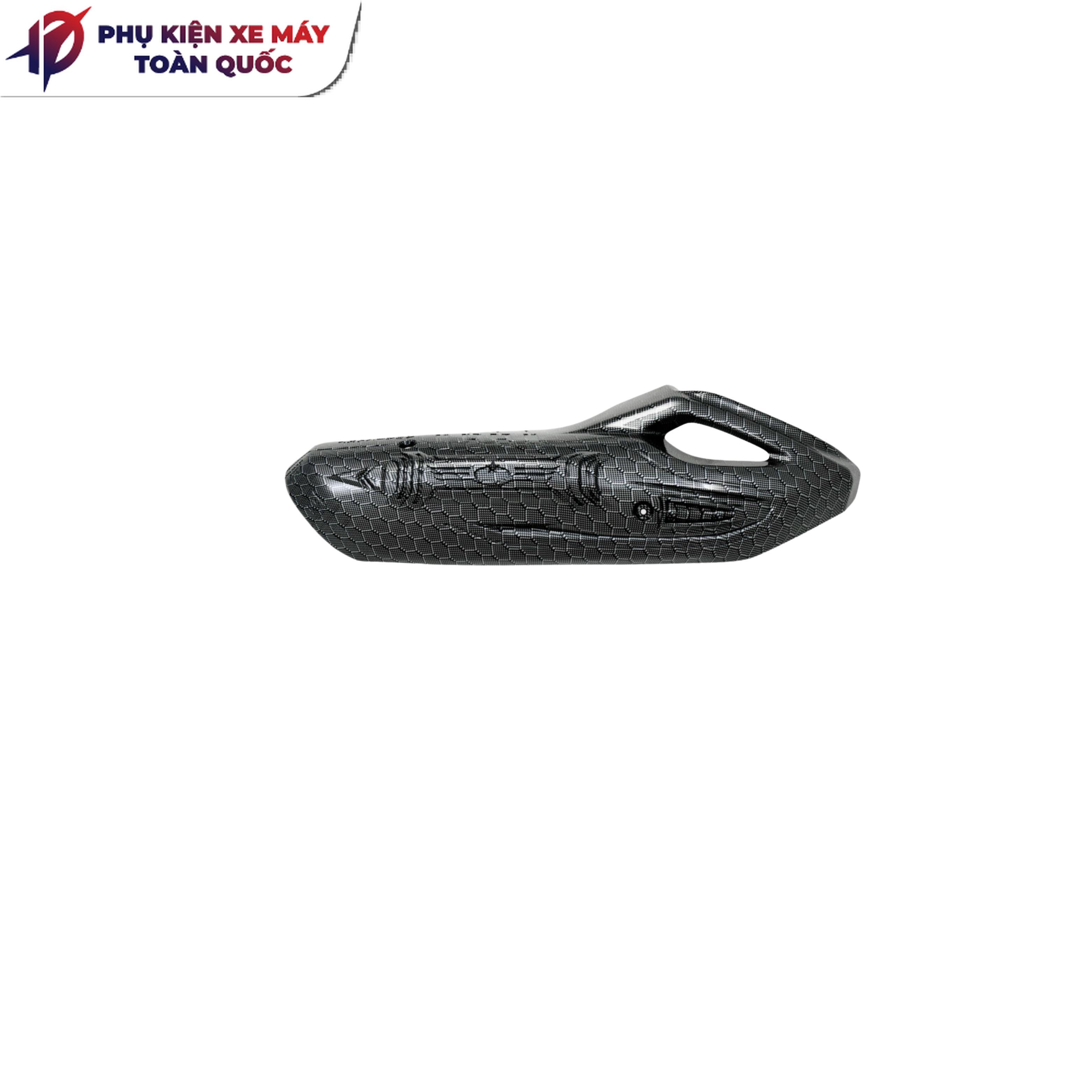 Ốp pô e  SHMODE 2020 - 2024 màu sơn CARBON- che pô xe SHMODE 2020-2024