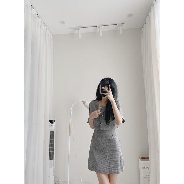 Set kẻ dạ siêu xinh