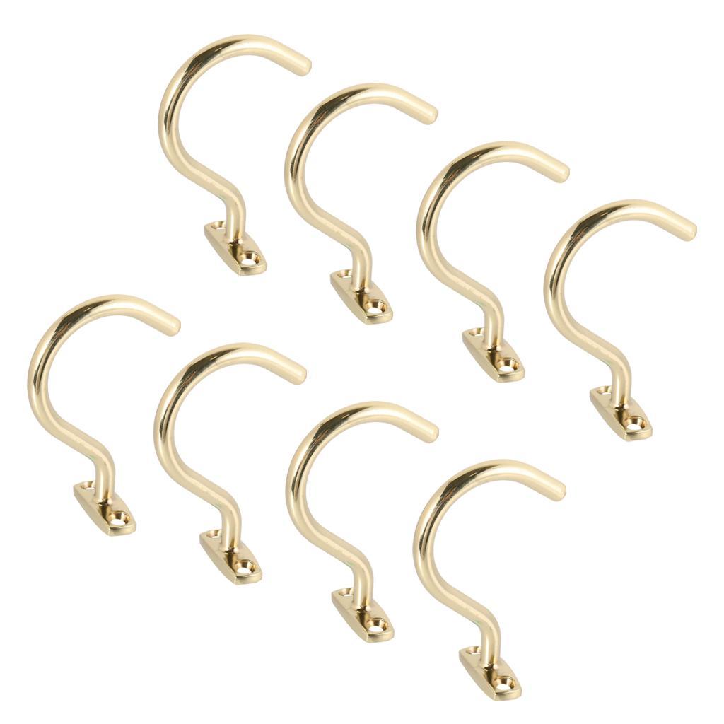 8 Pieces Snooker Billiard Table Cue Brass Hook To Hold Bridge Stick Pool Cue