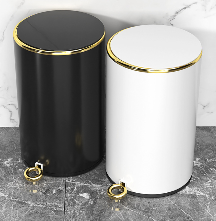 Thùng rác sáng tạo gia dụng thép không gỉ NEWICON TRASH BIN 12L