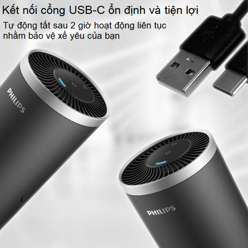 Máy khử mùi, lọc không khí dạng cốc thương hiệu Hà Lan cao cấp Philips S3601 Và S3602 - Hàng Nhập Khẩu
