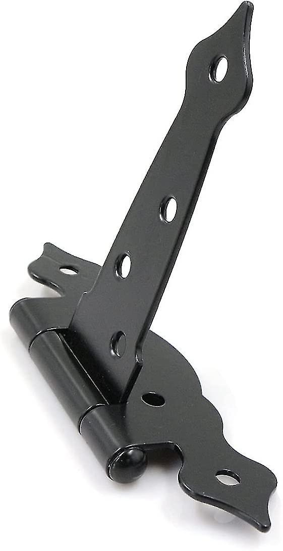 Bản lề chữ T - Bộ bản lề cổng vườn - Bản lề gấp cho cửa sổ, hàng rào, cổng, nhà kho và cửa chuồng - Phụ kiện  - Đen