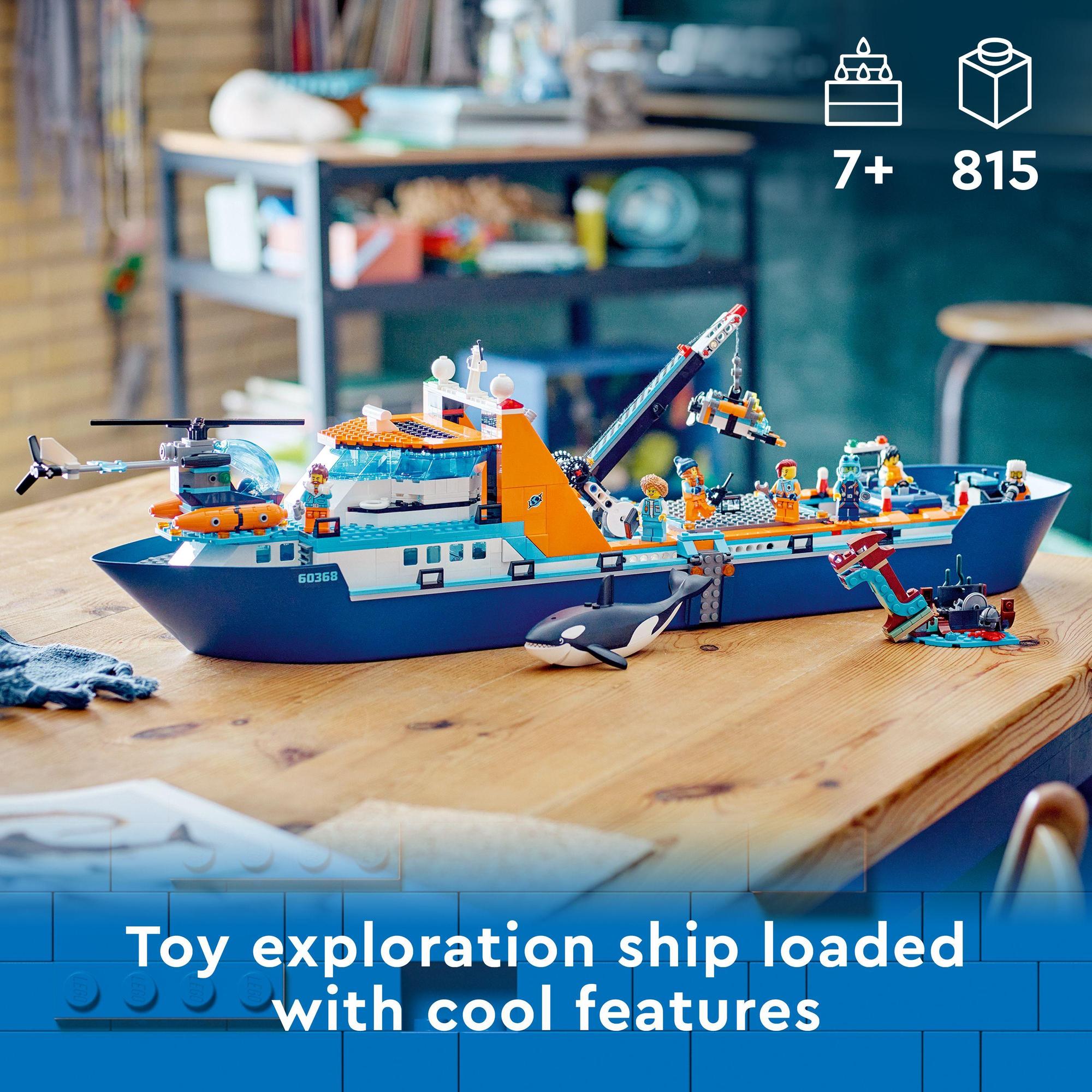 LEGO City 60368 Đồ chơi lắp ráp Tàu thám hiểm bắc cực