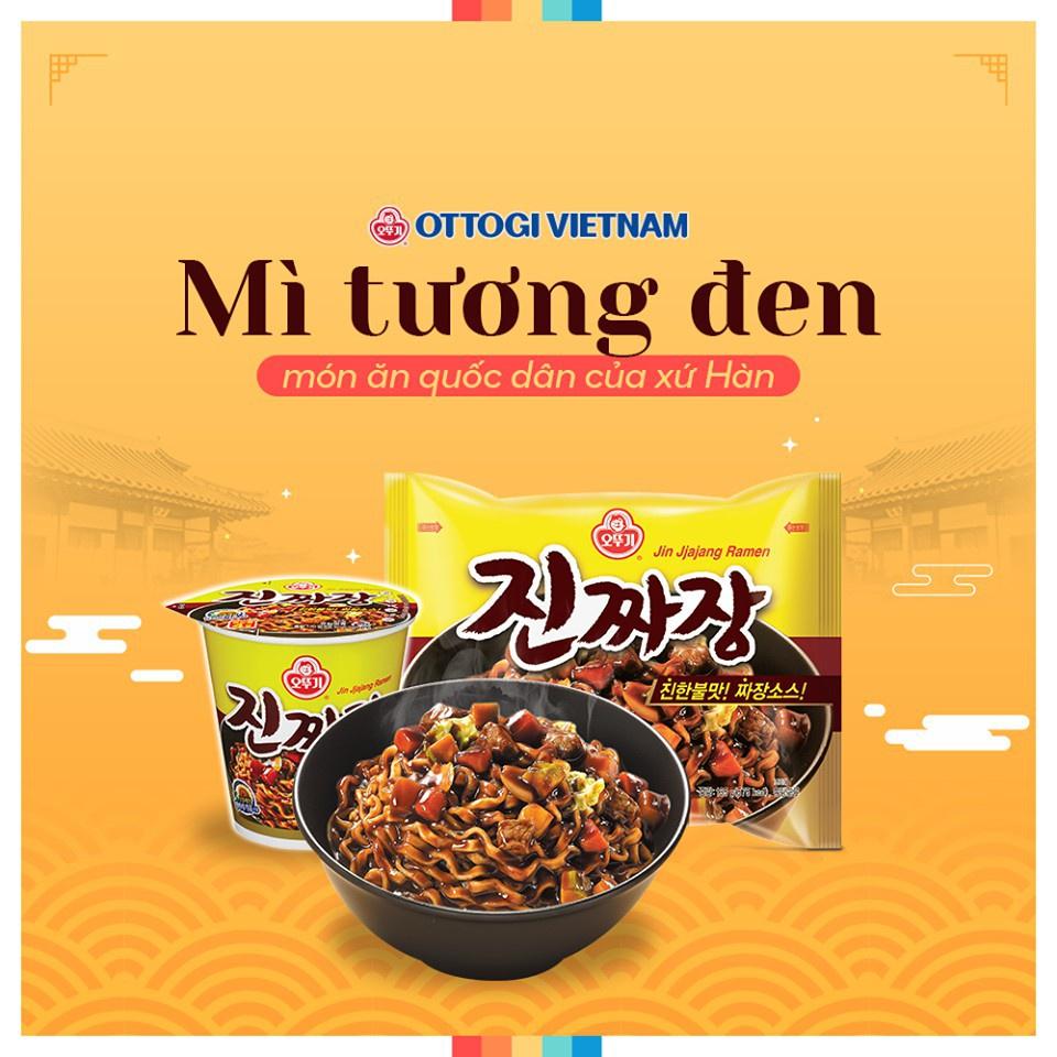 Mì tô xốt tương đen Ottogi 115g