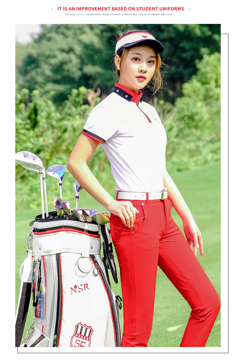 Fullset áo golf nữ YF169 và quần dài golf KUZ053