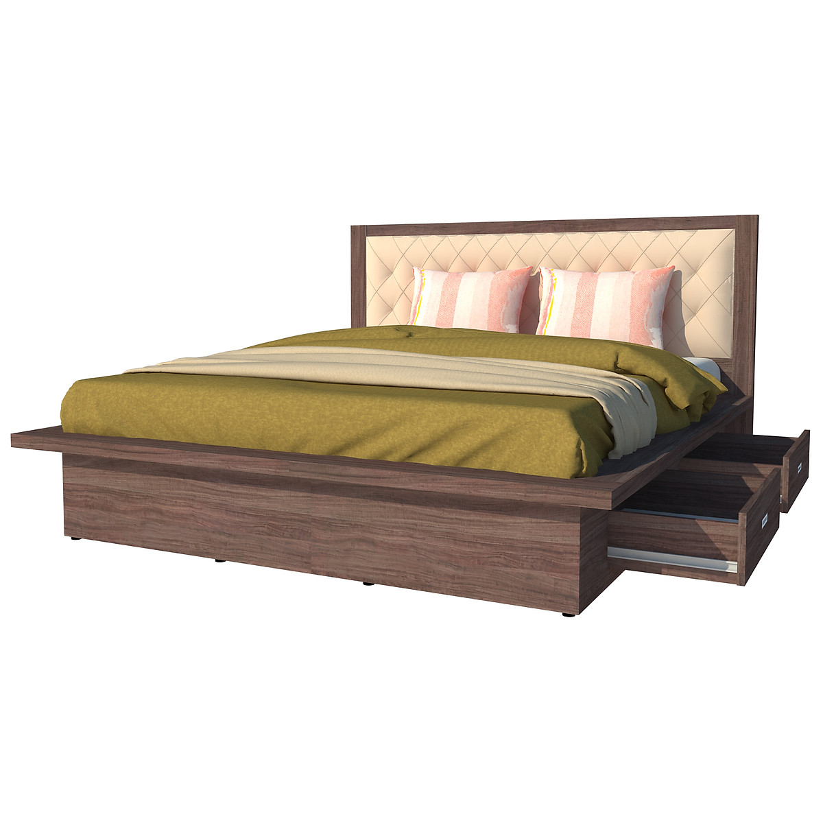 Giường ngủ 2 hộc kéo Tundo 180cm x 200cm