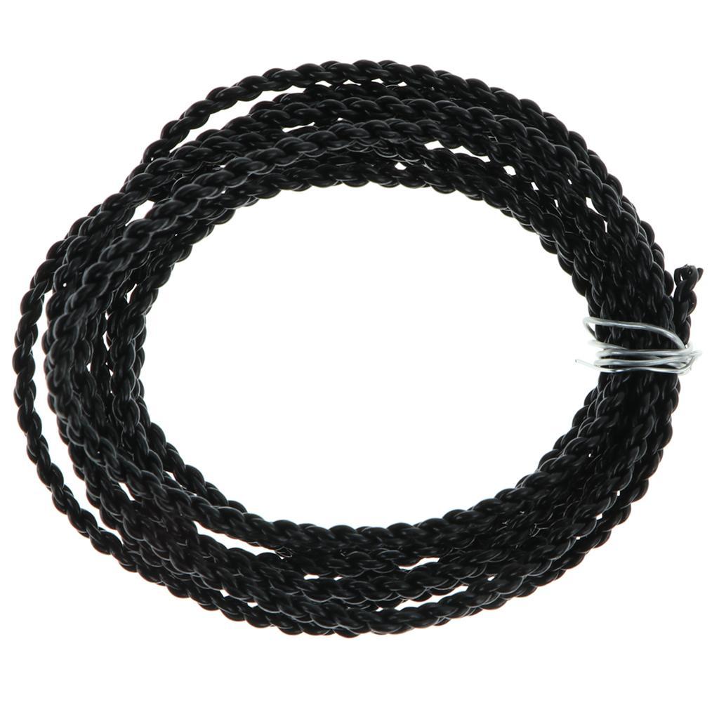 2 Pieces 4 Strands Braided Upgrade Wire 7N OCC Copper Cord DIY for Earphone