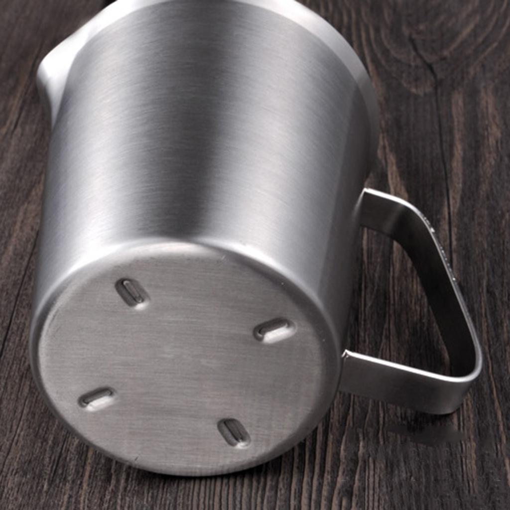 2x Stainless Steel Beer Camping Mugs Measuring Coffee Cup for Travel