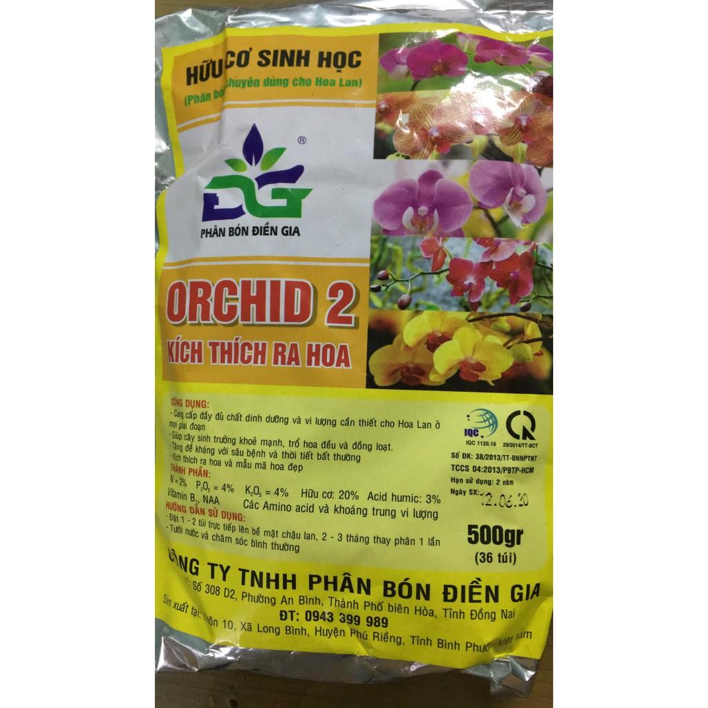 Phân bón hữu cơ gói 36 túi lưới ORCHID ĐG tốt rễ cho hoa lan cây cảnh