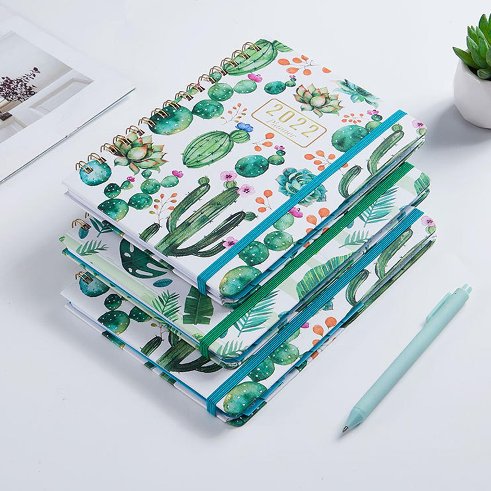 2022 Agenda Spiral Organizer Notebook Daily Monthly Yearly Agenda Diary for School Stationry