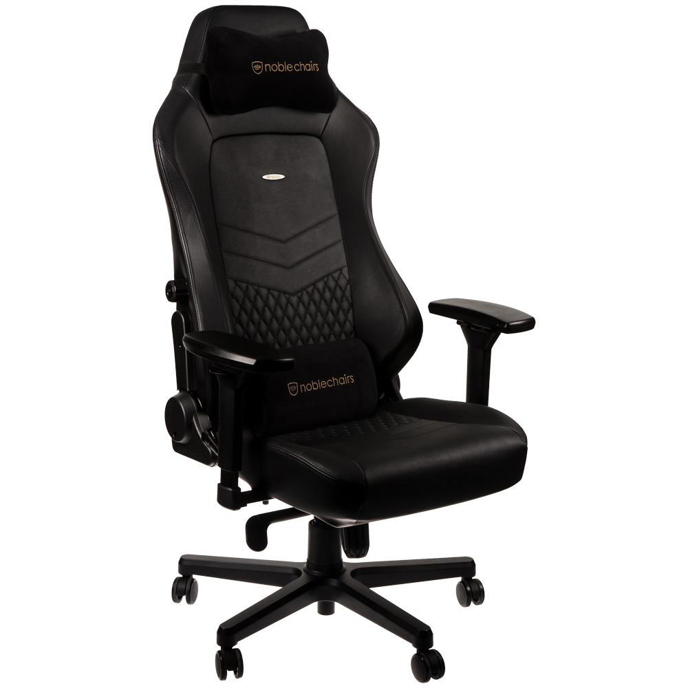 Ghế gaming cao cấp Noblechairs Hero Real Leather Black - Hàng chính hãng