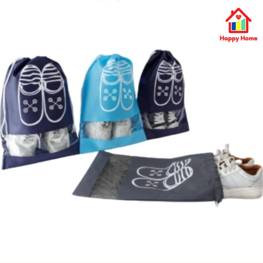 Túi đựng giày dép Sneaker du lịch chống bụi bẩn, chống thấm nước size lớn, size trung bình Happy Home