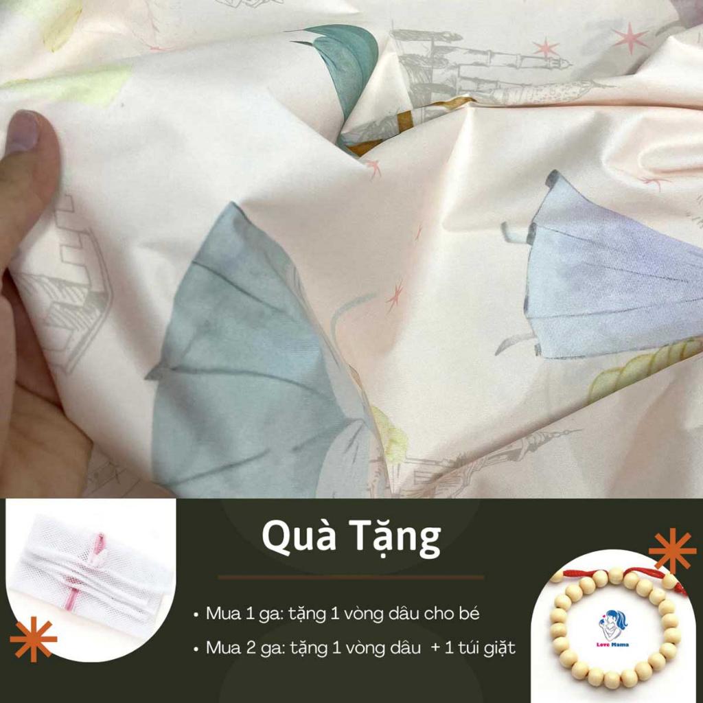 Ga chống thấm Cotton công chúa chống thấm tuyệt đối, không hầm bí nóng